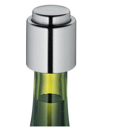 Tapón de vino al vacío de acero inoxidable - TotalVinum